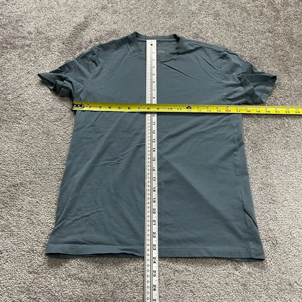 Everlane Basic Crew Neck T-Shirt Unisex XS Blue Short Sleeve Cotton Casual Tee - Picture 6 of 9